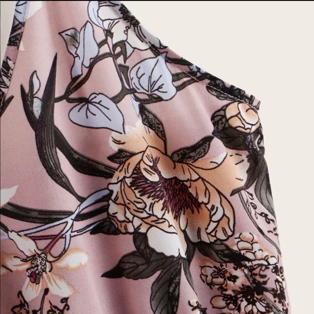 SHEIN: Size XL Beautiful Boho Floral Pink Romper - Picture 7 of 11